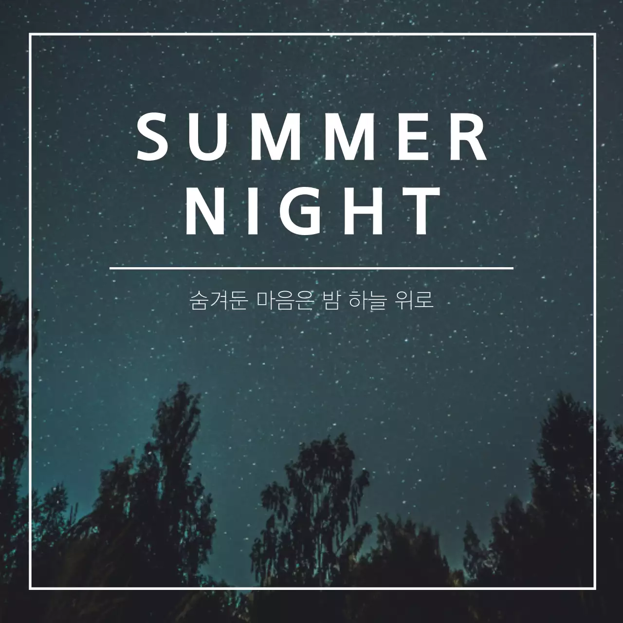 검정과 흰색의 모던한 여름 밤 축제 게시글