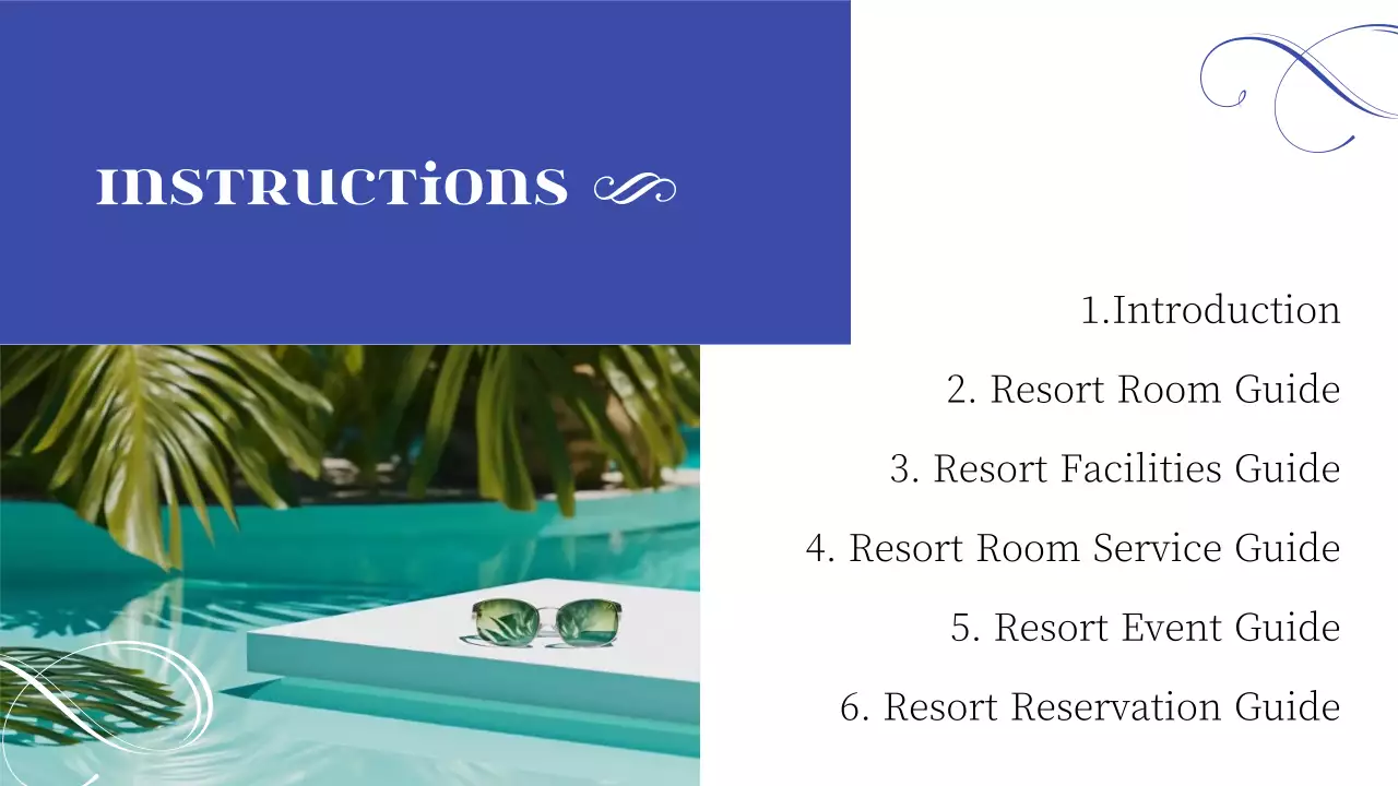 Blue Elegant Hotel Presentation