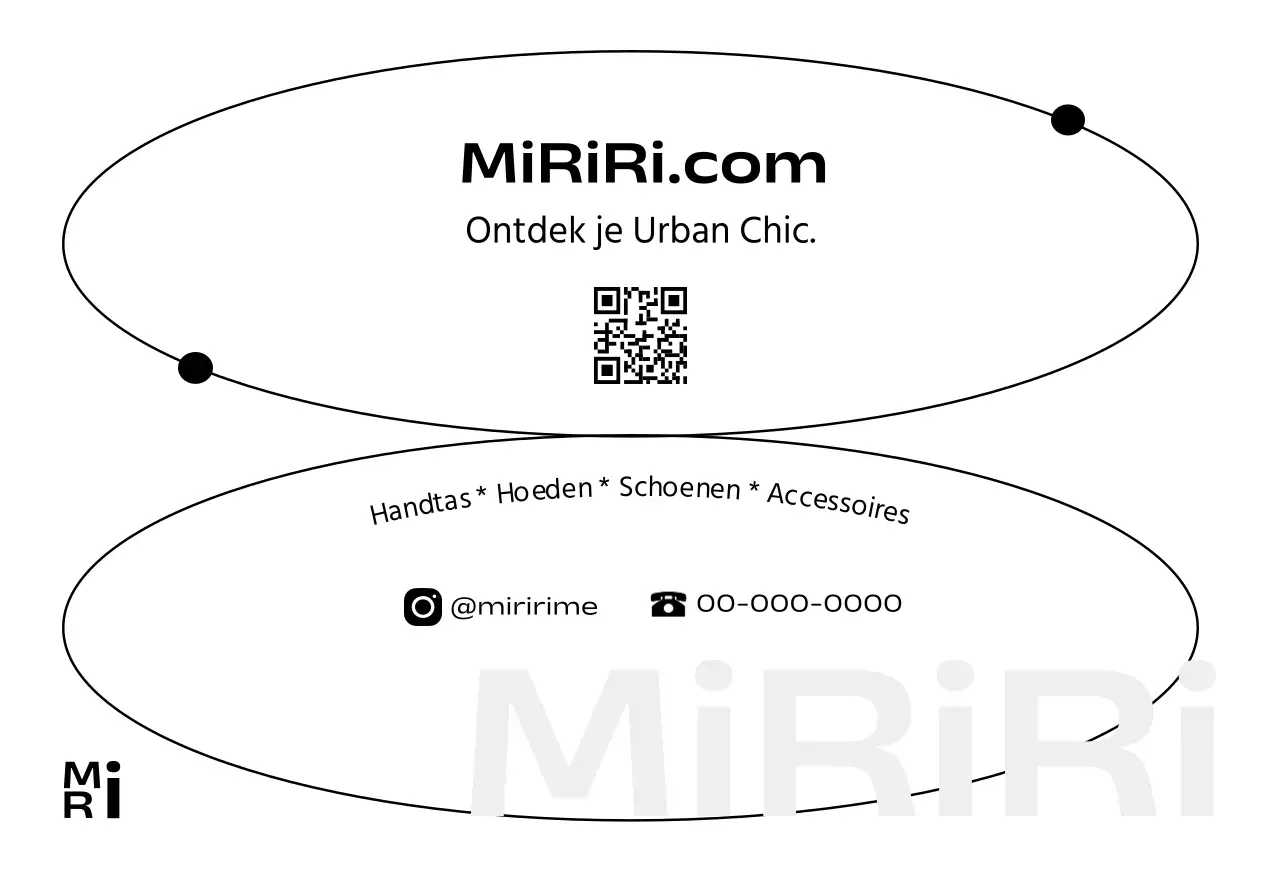 Modern Chic Winkelcentrum Merkkaart