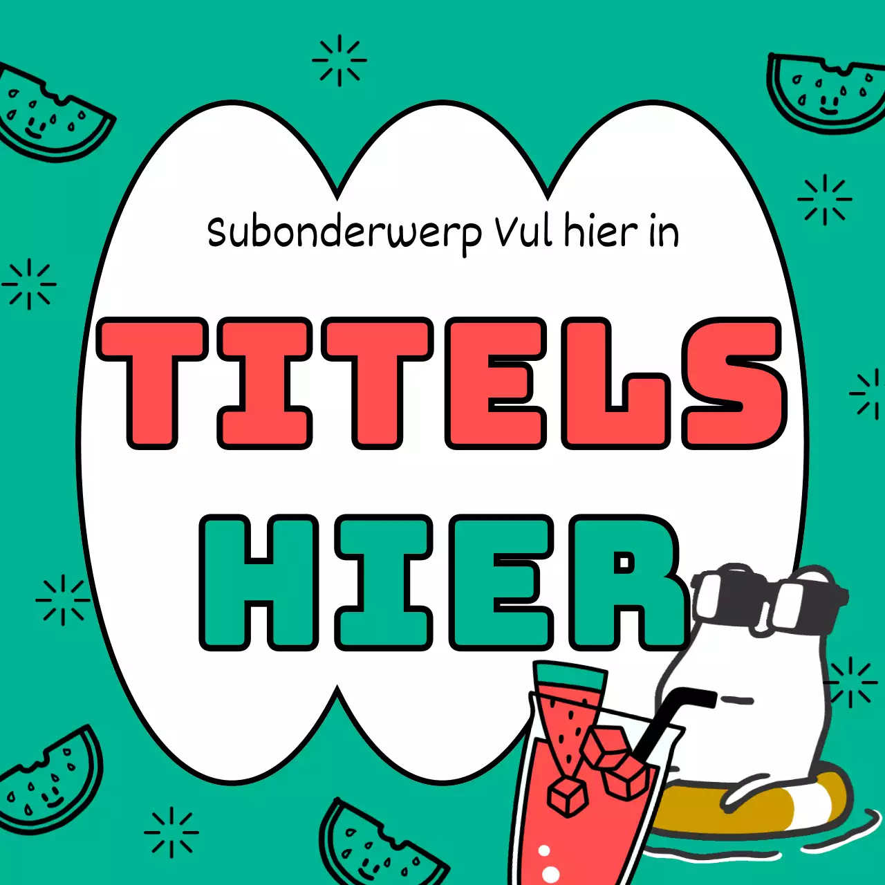 Een leuke verzameling zomertitels in groen en geel