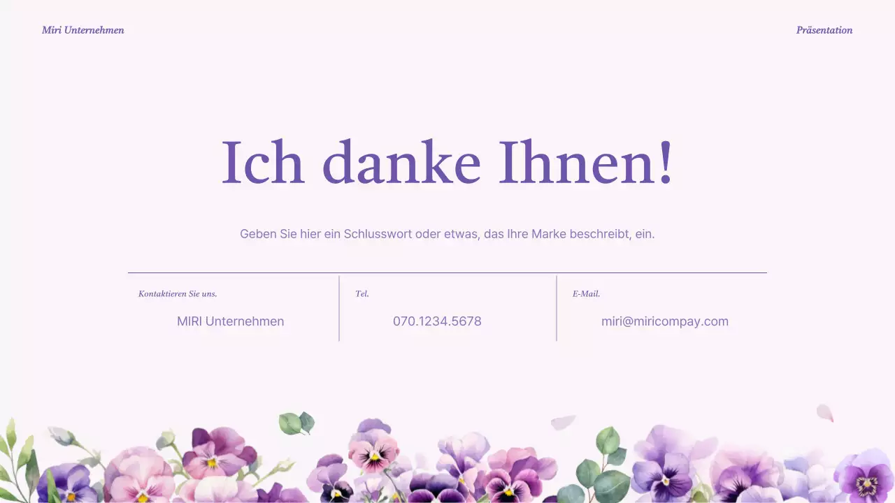 Eine luxuriöse Markeneinführung in Lila