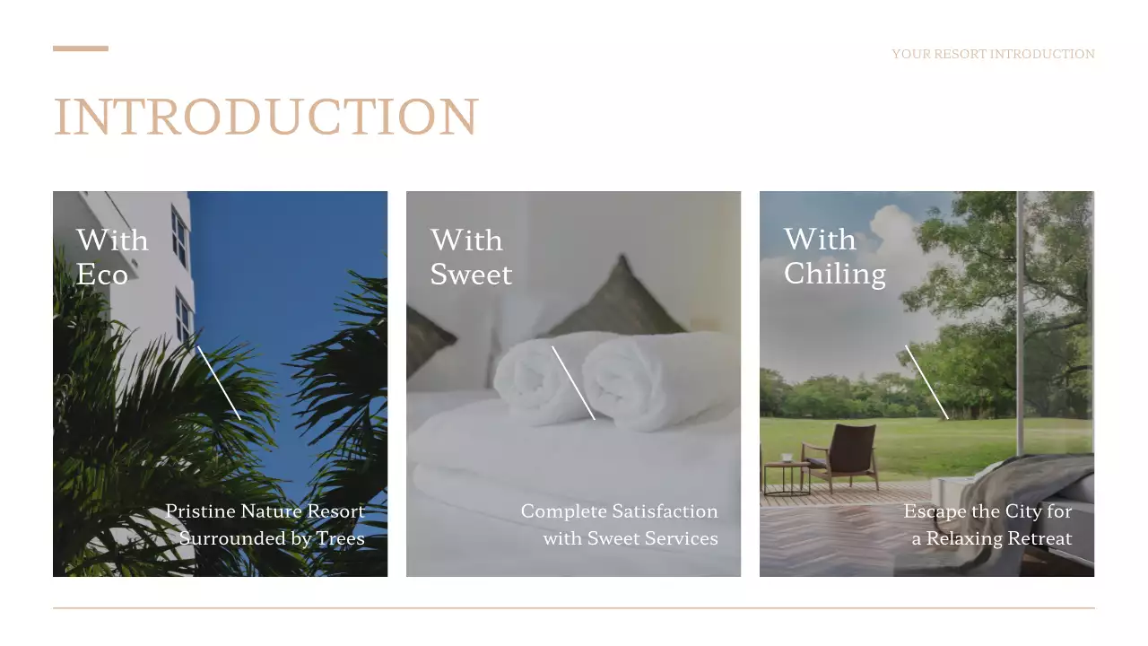 Beige Modern Resort Promotion Presentation
