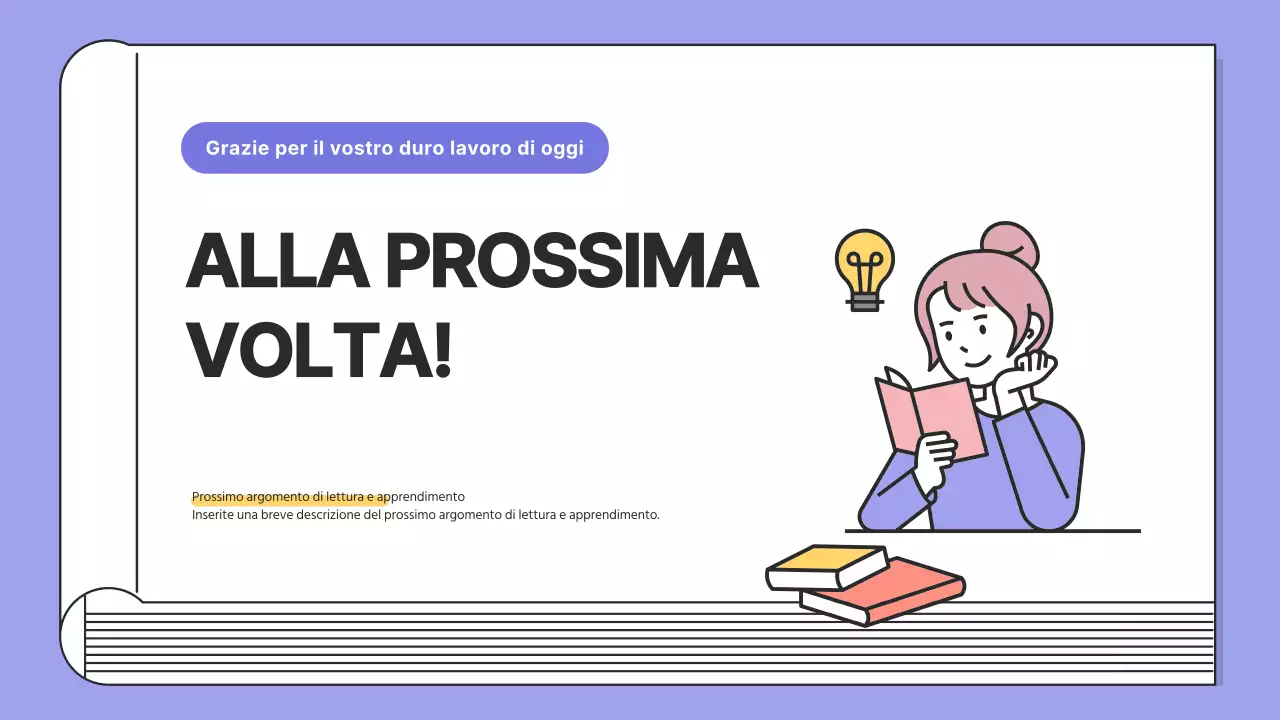 Lezioni di lettura semplice in viola e nero