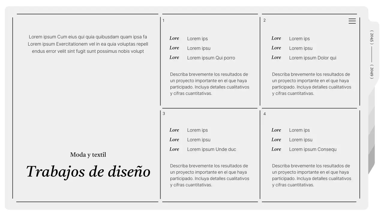 Cartera moderna imprimible en gris y blanco