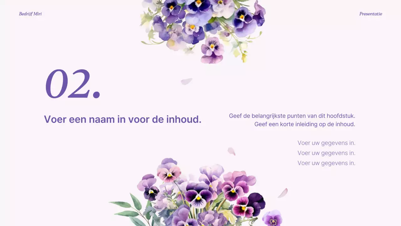 Een luxe merkintroductie in paars