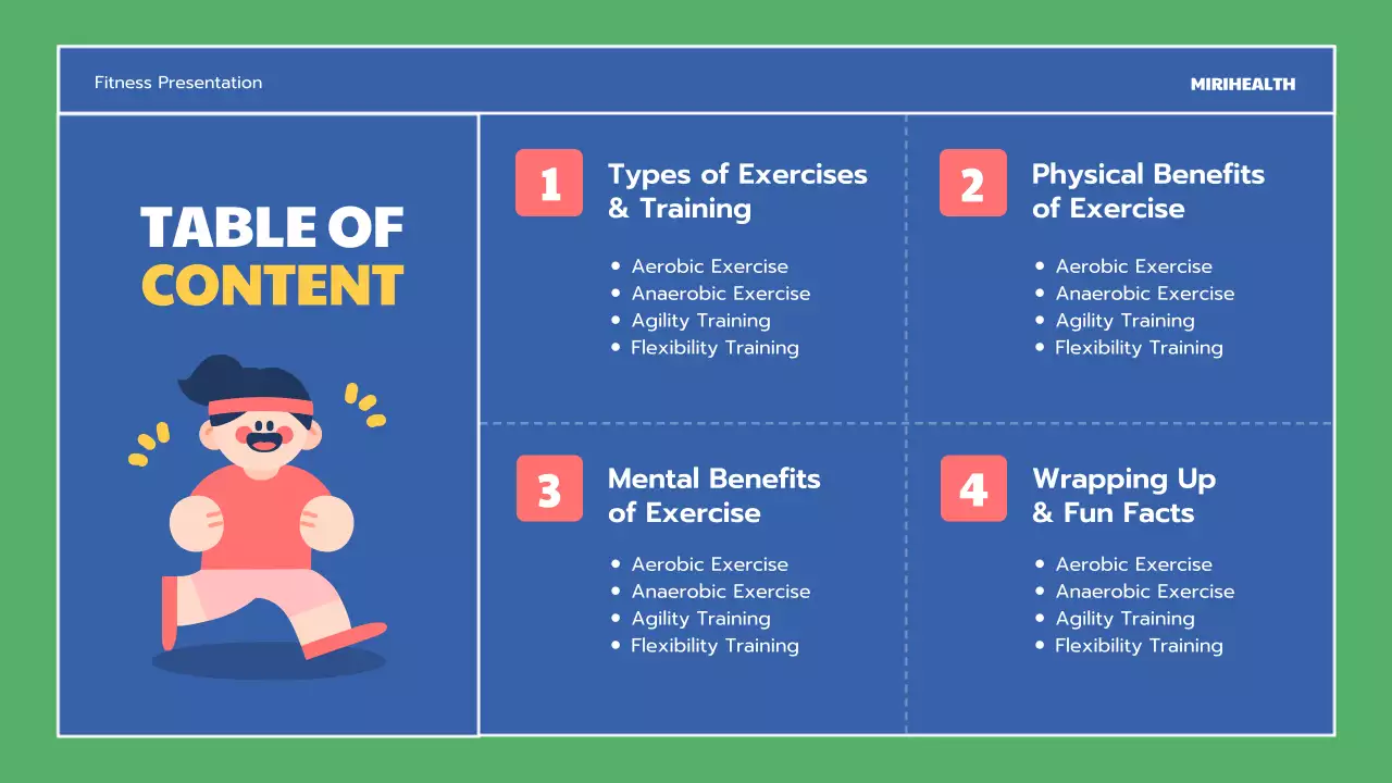 Blue Simple Fitness Guide Presentation