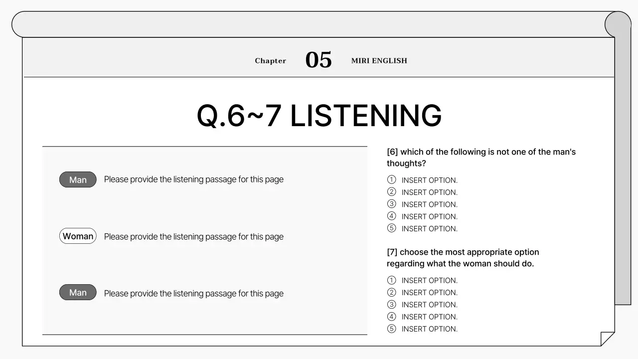 Grey Minimal Exam Guide Presentation