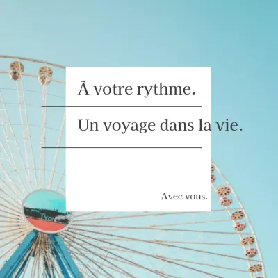 Promotion de voyage simple en bleu clair