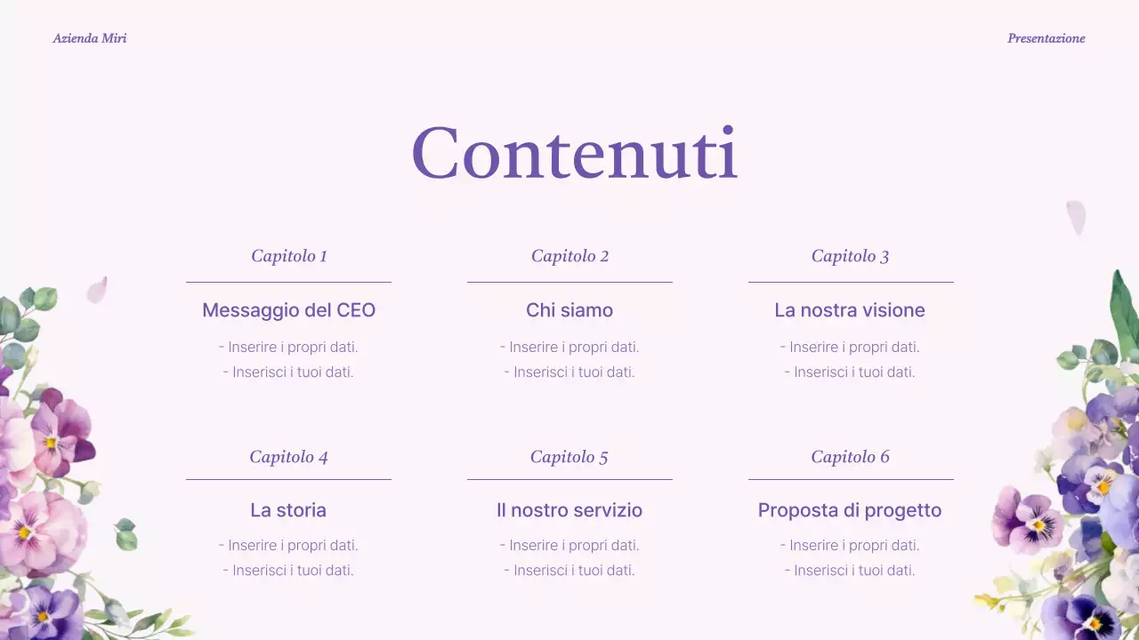 Una lussuosa presentazione del marchio in viola