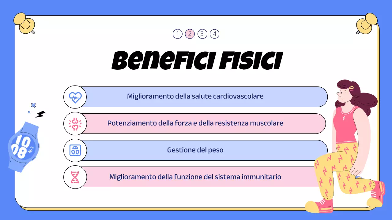 Materiale sportivo di tendenza per la scuola in blu e rosa