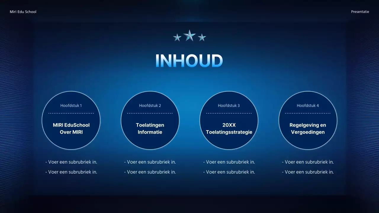 Promoot een speciale lezing met een eenvoudig kleurverloop in marineblauw