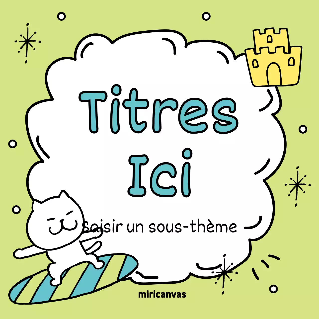 Faites la promotion de vos événements estivaux avec du jaune et du bleu clair