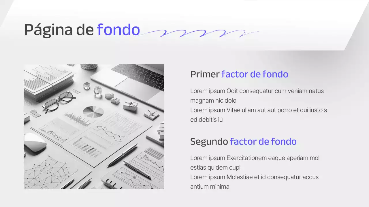 Un informe de planificación estratégica empresarial gris y sencillo