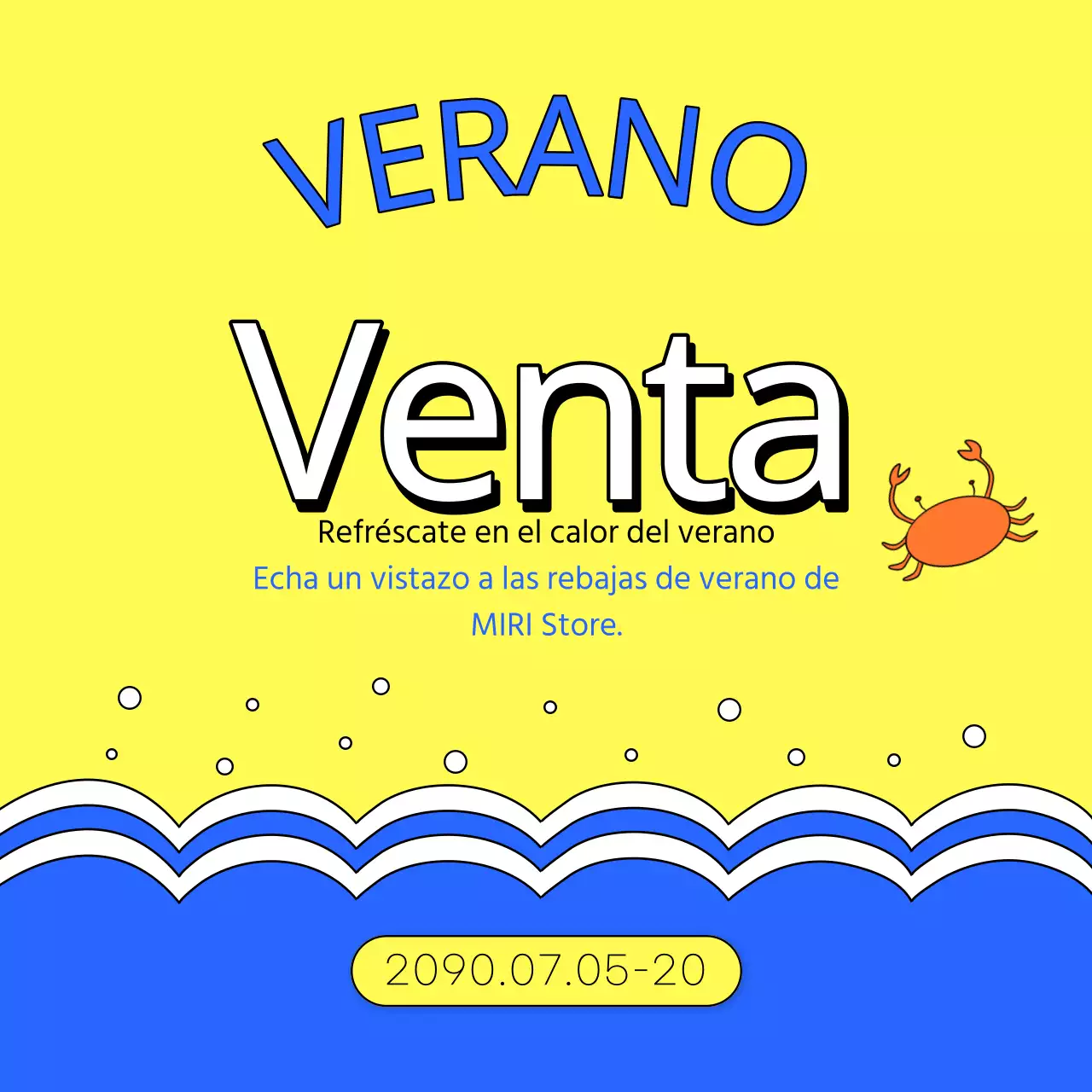 Una colección de miniaturas de eventos veraniegos con énfasis en el azul claro y el rosa fuerte