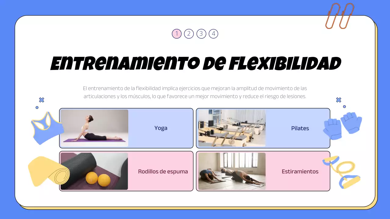 Material deportivo escolar de moda en azul y rosa