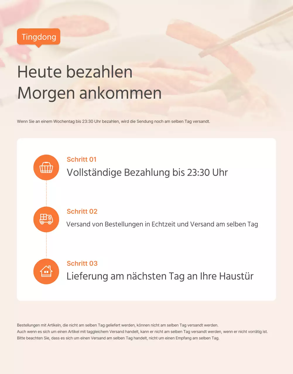 Förderung der orangefarbenen und elfenbeinfarbenen Grundnahrungsmittel und worauf zu achten ist