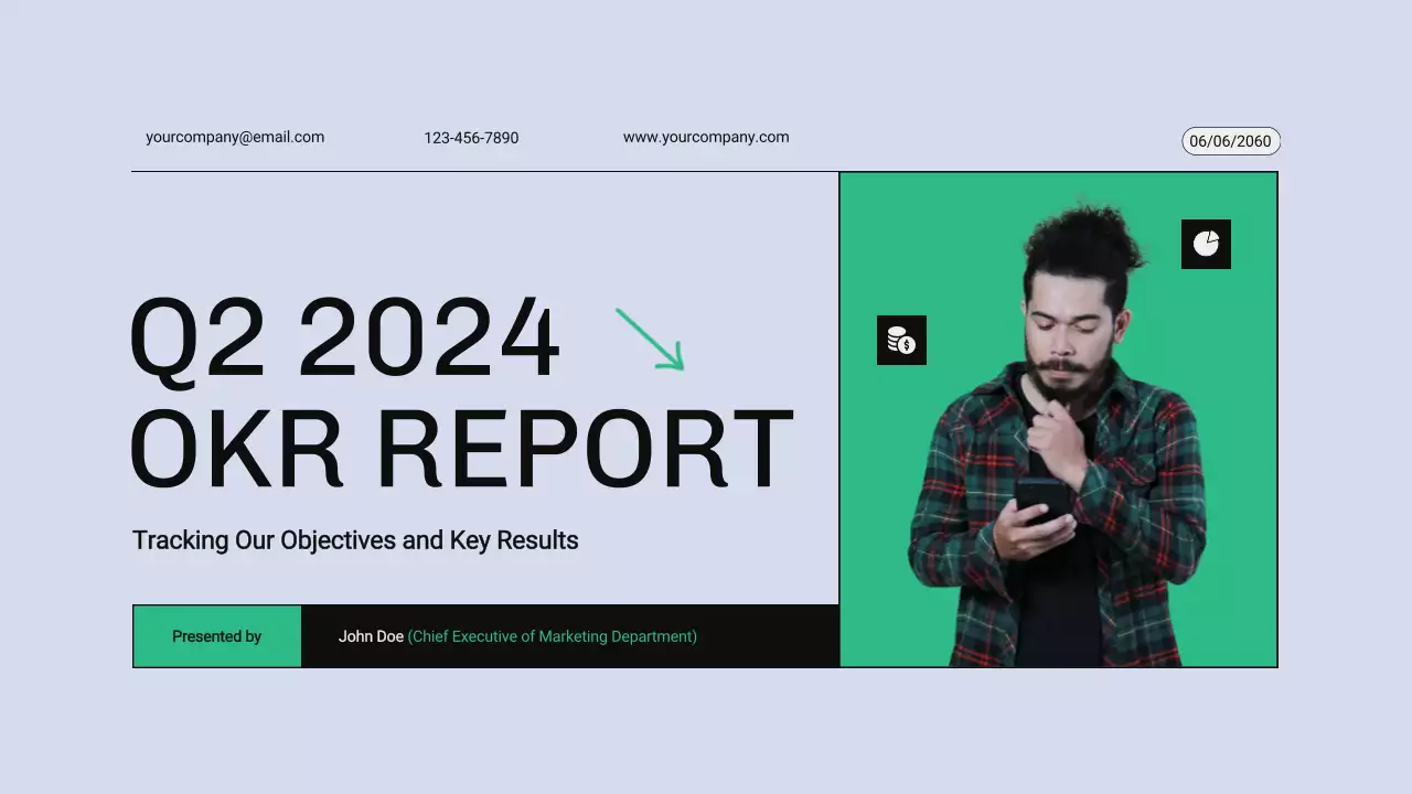 Green Modern Business Report Presentation