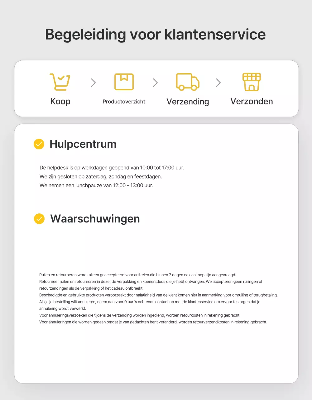 Aankondigingen en voorzorgsmaatregelen in het trendy modecentrum in grijs en lichtblauw