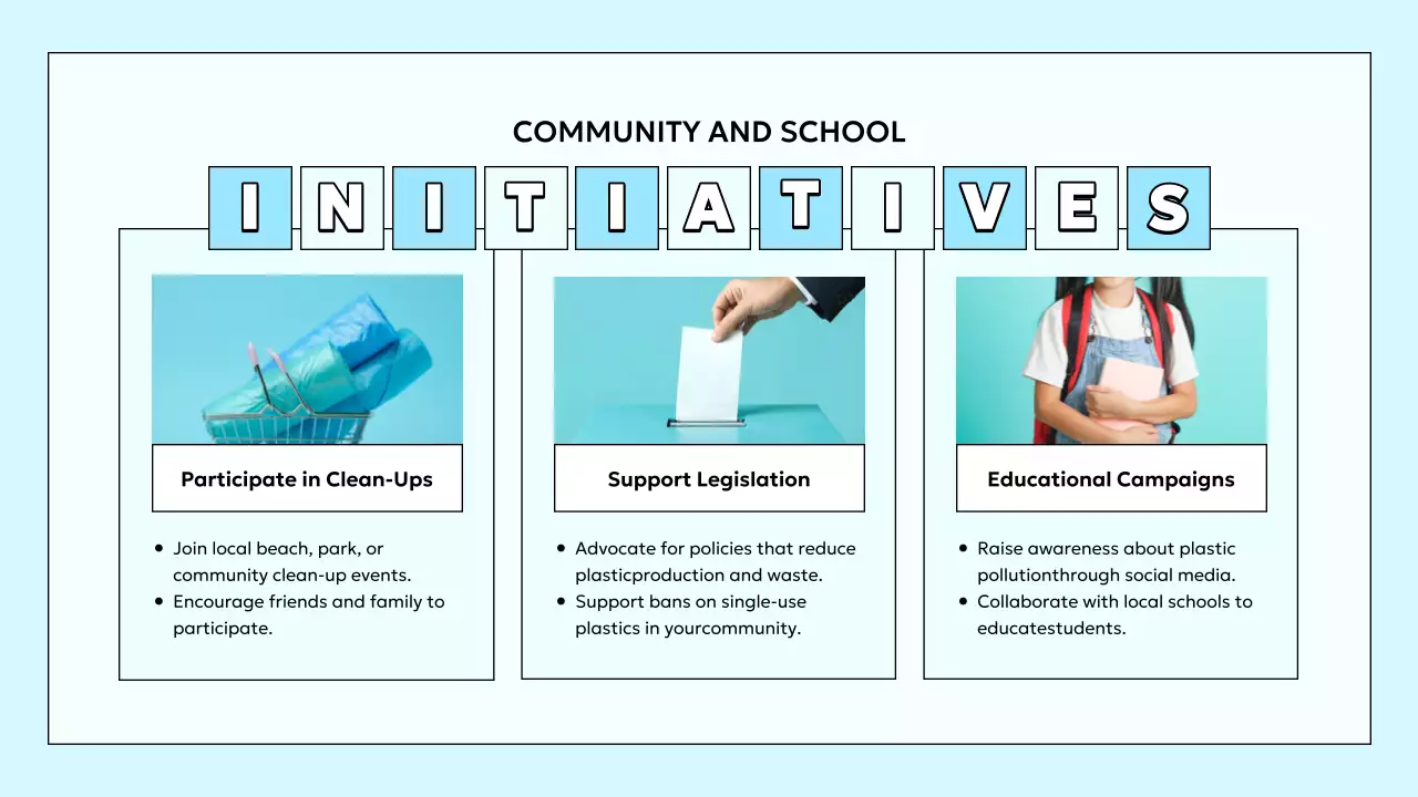 블루 모던 플라스틱 가이드 프레젠테이션