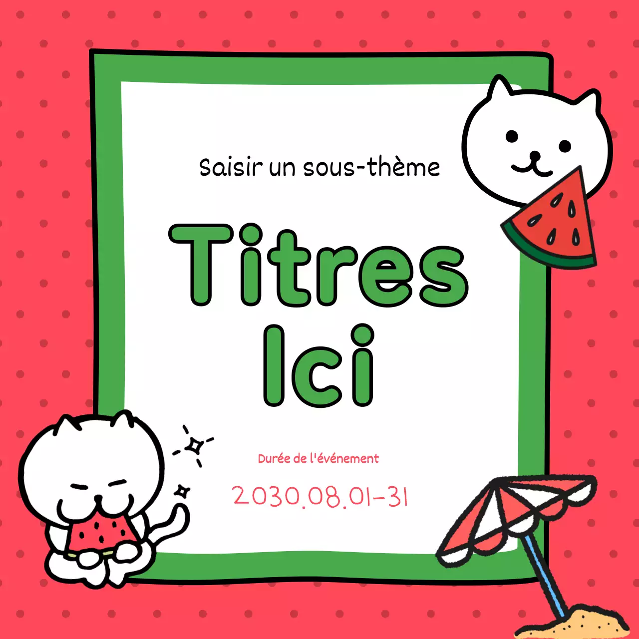 Faites la promotion de vos événements estivaux avec du jaune et du bleu clair