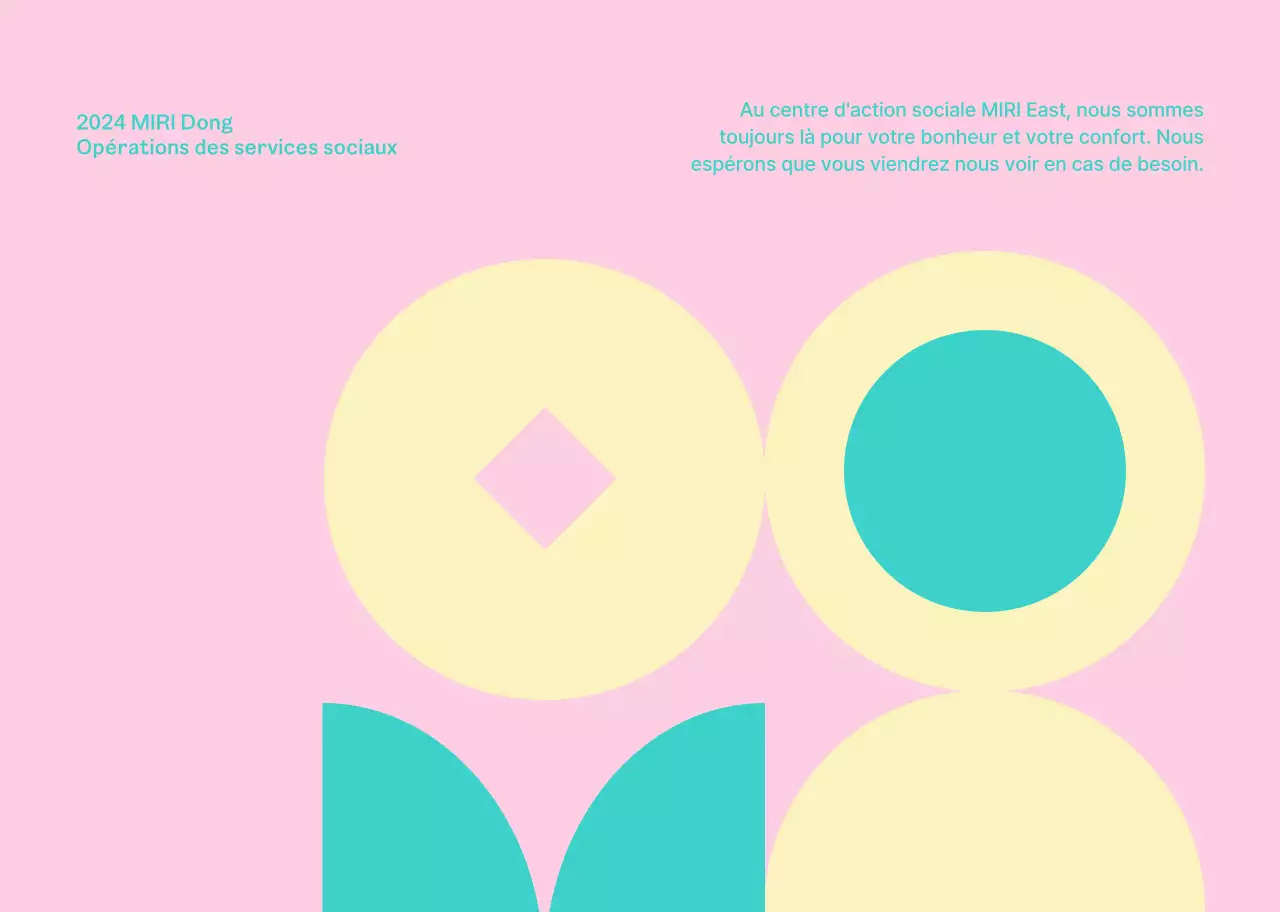 Brochure sur la rue du centre d'aide sociale, chaleureuse et accueillante, avec des fleurs