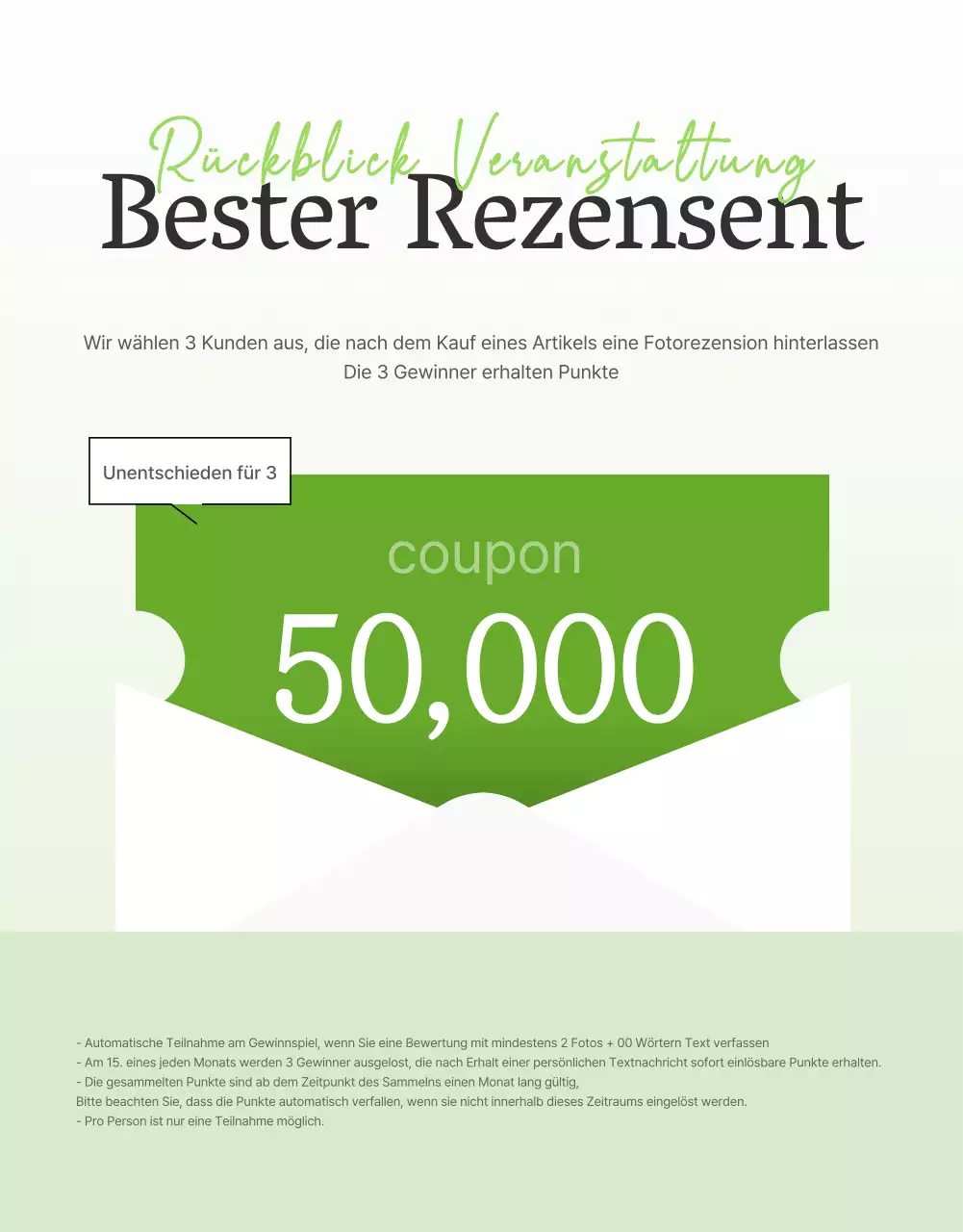 Förderung einer einfachen Salat-Review-Veranstaltung in Weiß und Lotusbohnen