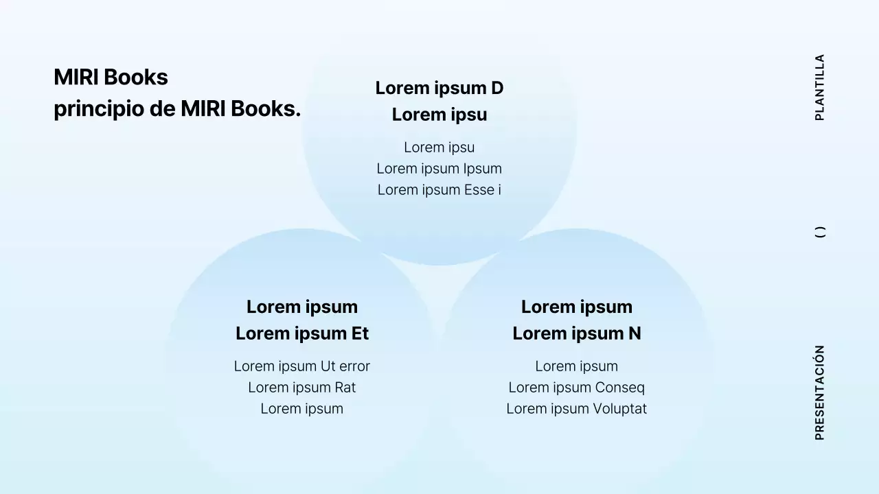 Propuesta de libro minimalista en azul claro y menta