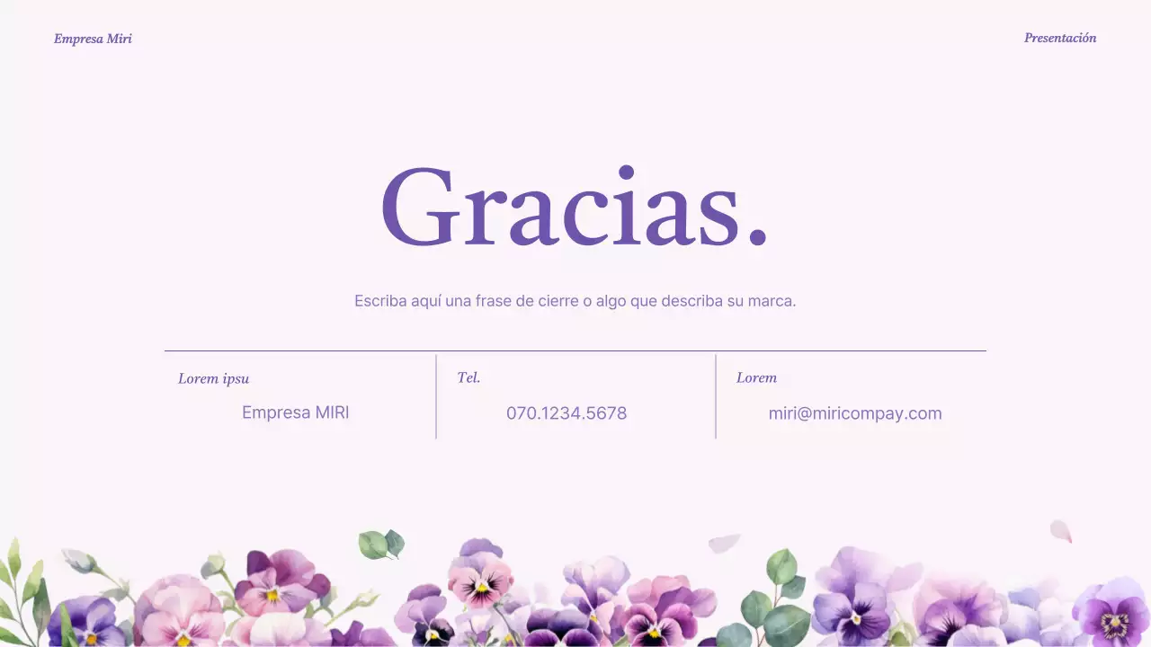 Una lujosa presentación de la marca en color púrpura