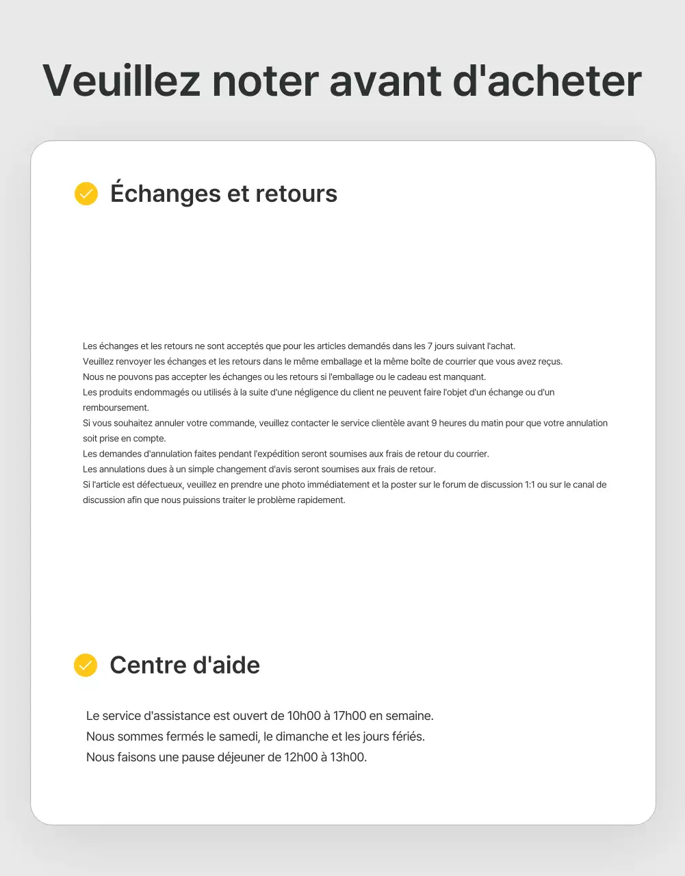 Annonces et précautions dans le centre commercial de la mode en gris et bleu clair