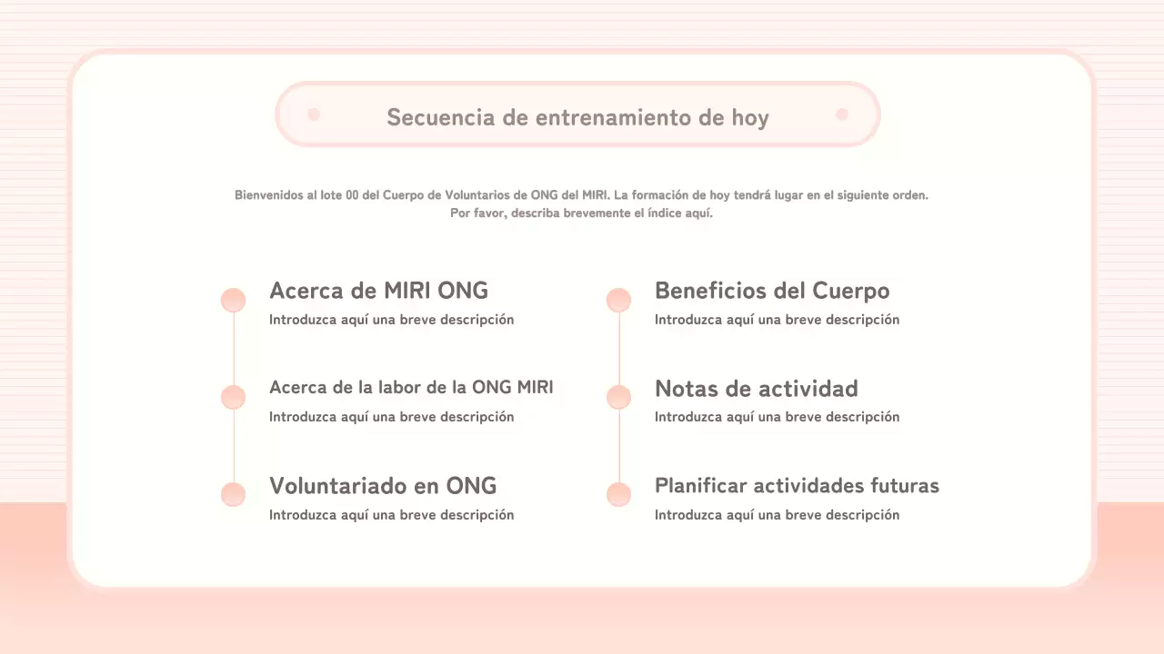 Material de formación de los Cuerpos Rosa y Rojo