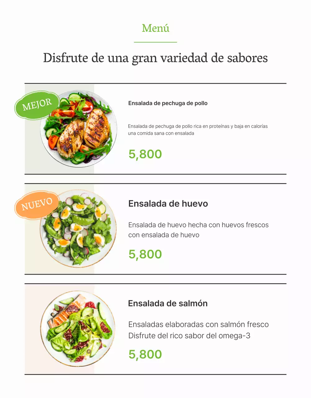 Promover un simple detalle de ensalada de judías verdes blancas y claras