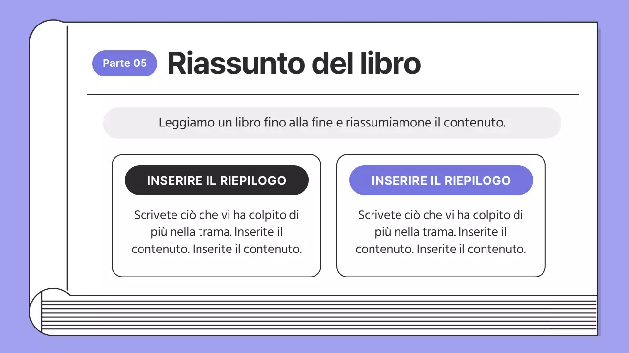 Lezioni di lettura semplice in viola e nero