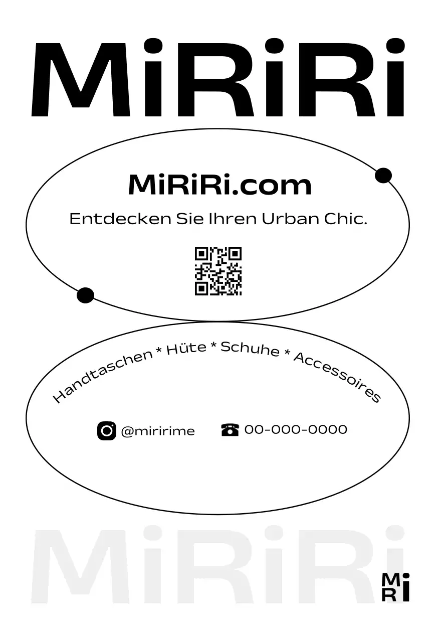 Modern Chic Shopping Mall Markenkarte