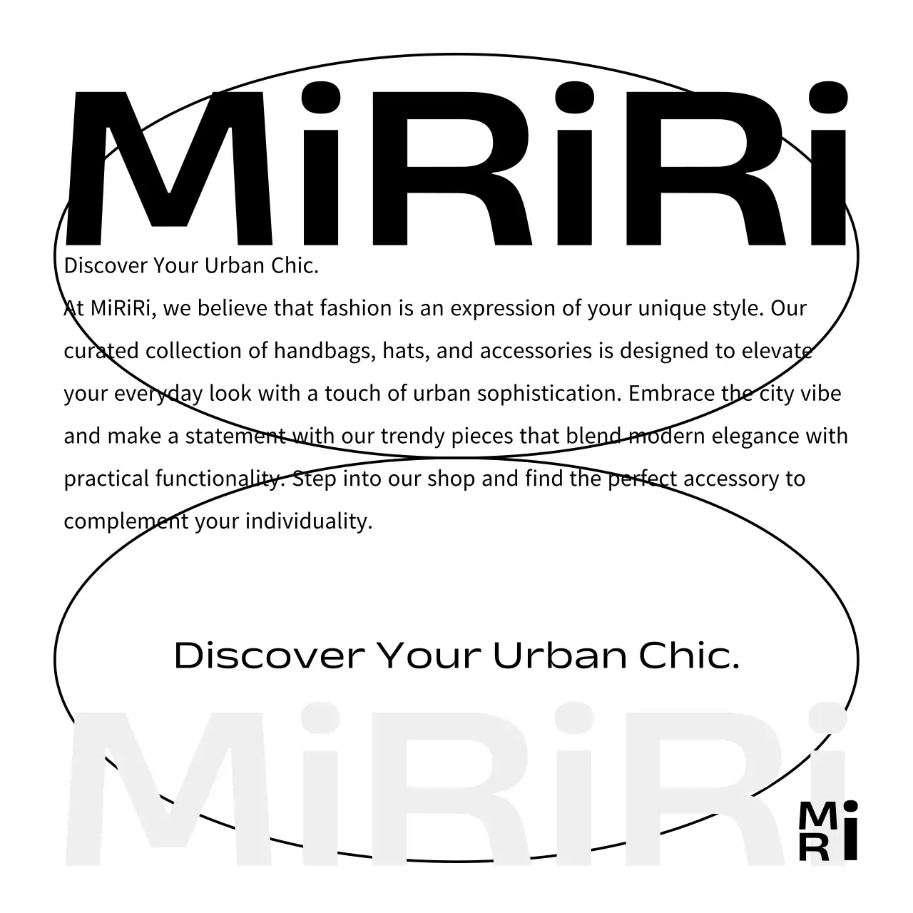 모던 시크 쇼핑몰 브랜드 카드