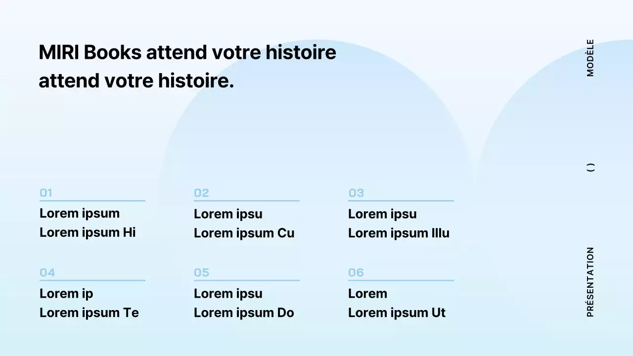 Proposition de livre minimaliste en bleu clair et menthe