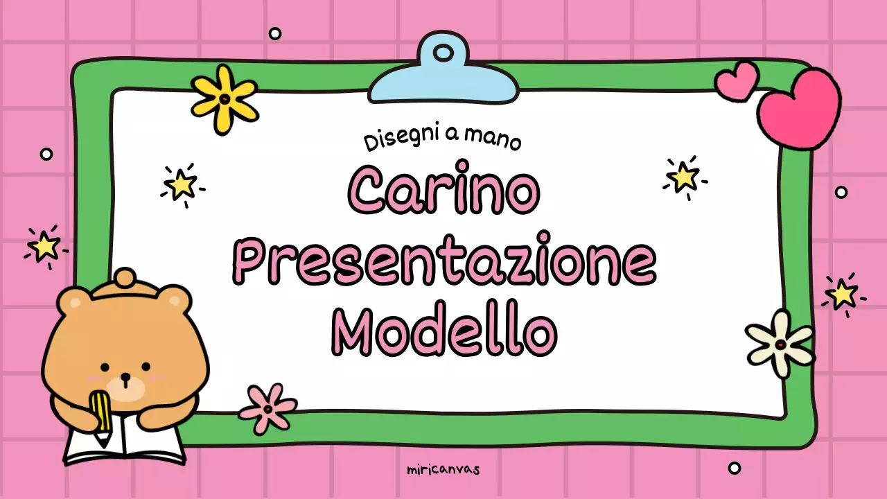 Una simpatica promozione educativa rosa e verde