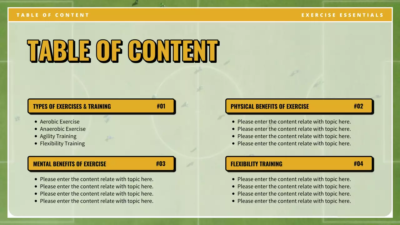 Green Modern Exercise Presentation