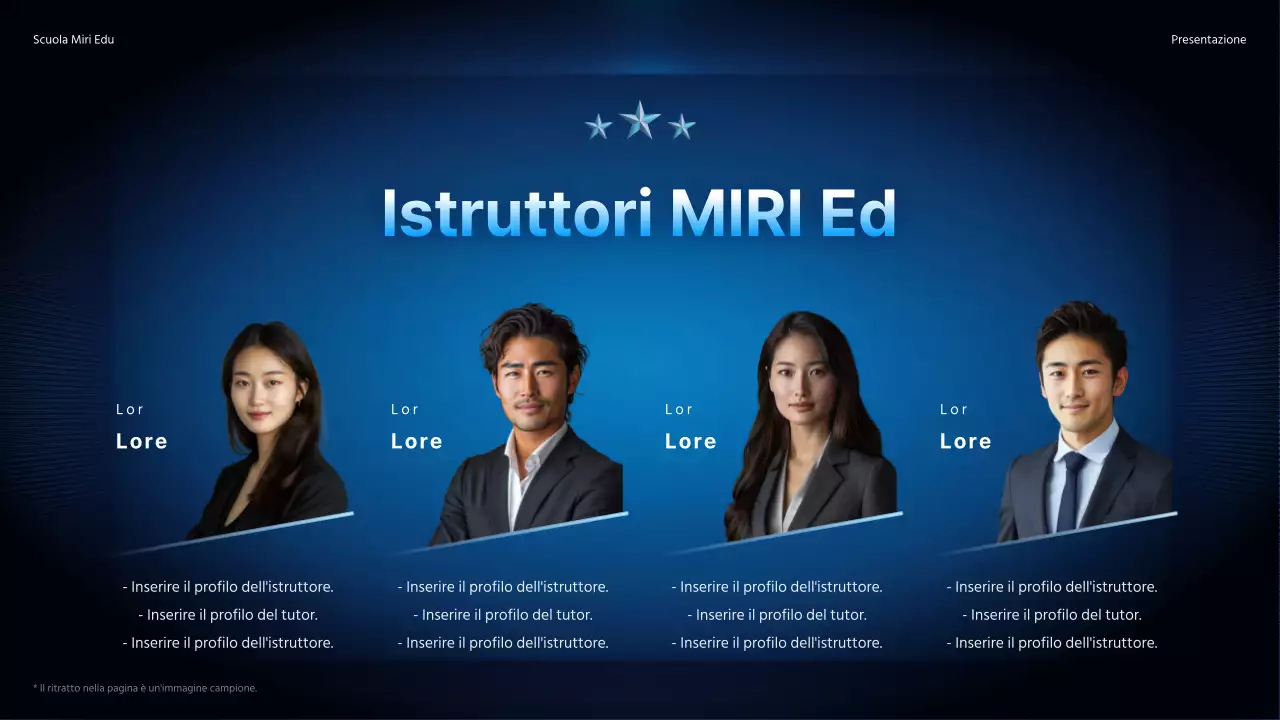 Promuovete una conferenza speciale con un semplice sfondo sfumato in blu navy.