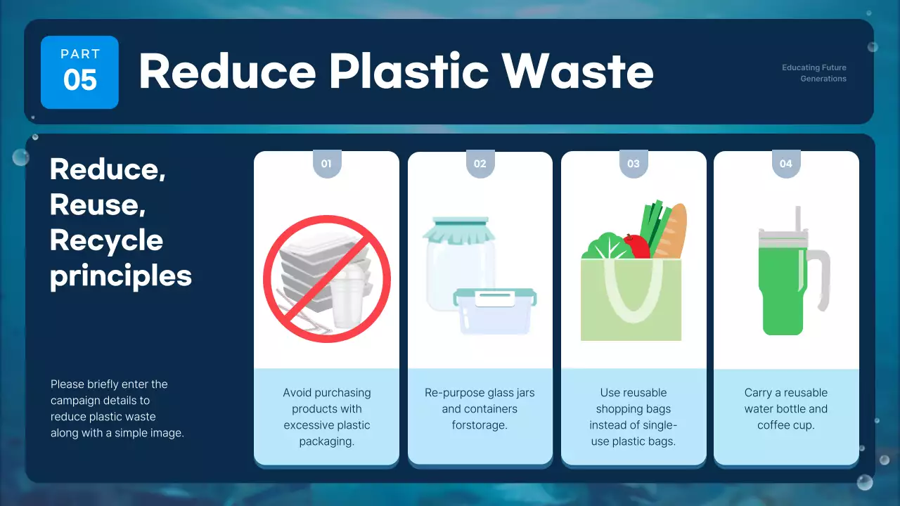 블루 미니멀 오션 가이드 프레젠테이션