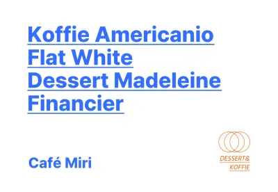 Een modern dessertcafé met een blauwe twist