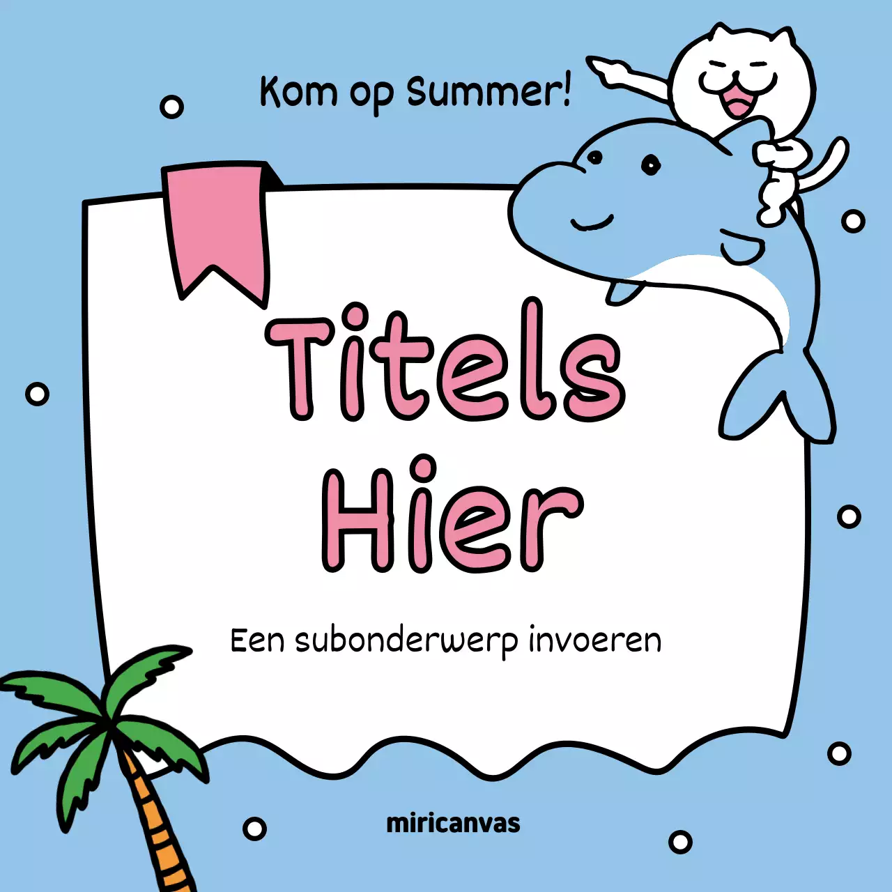 Promoot je zomerevenementen met geel en lichtblauw