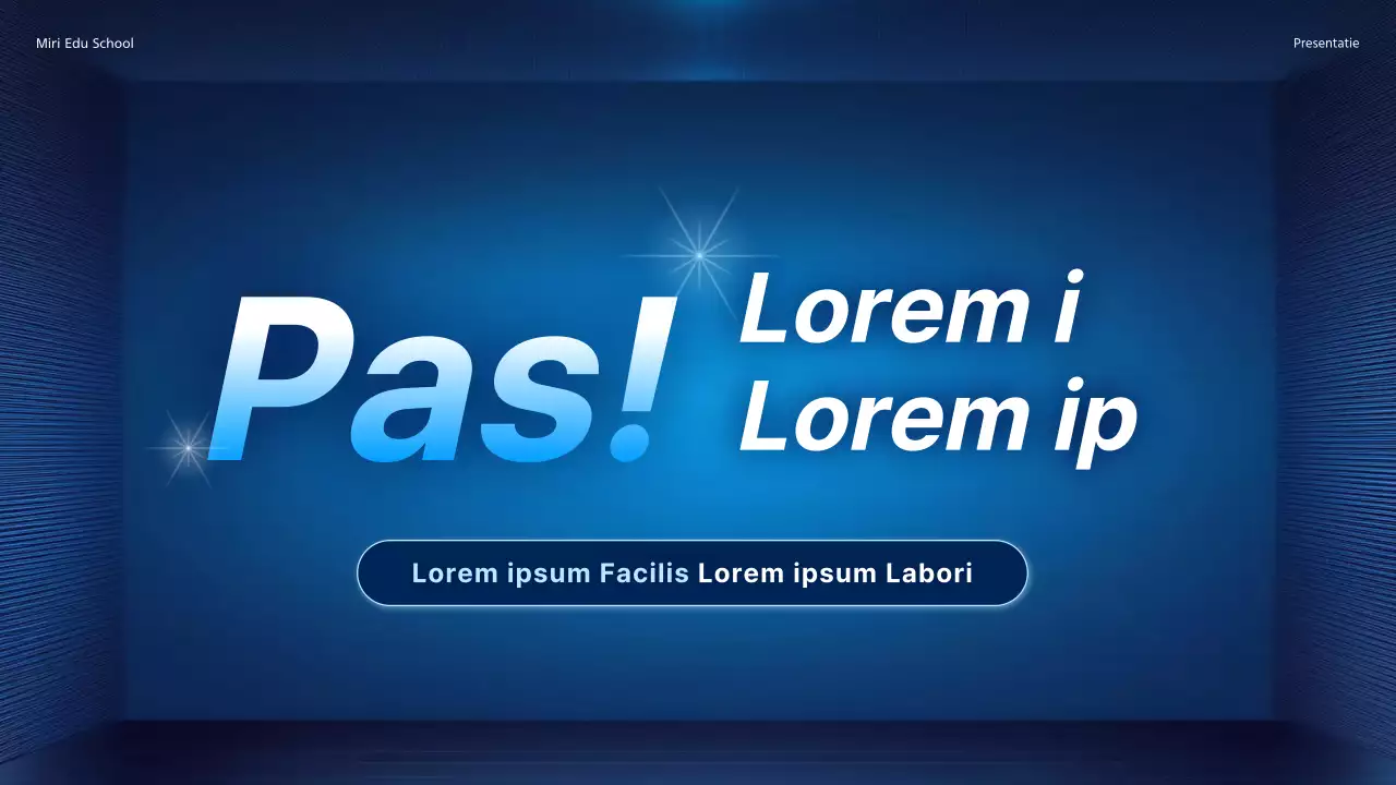 Promoot een speciale lezing met een eenvoudig kleurverloop in marineblauw