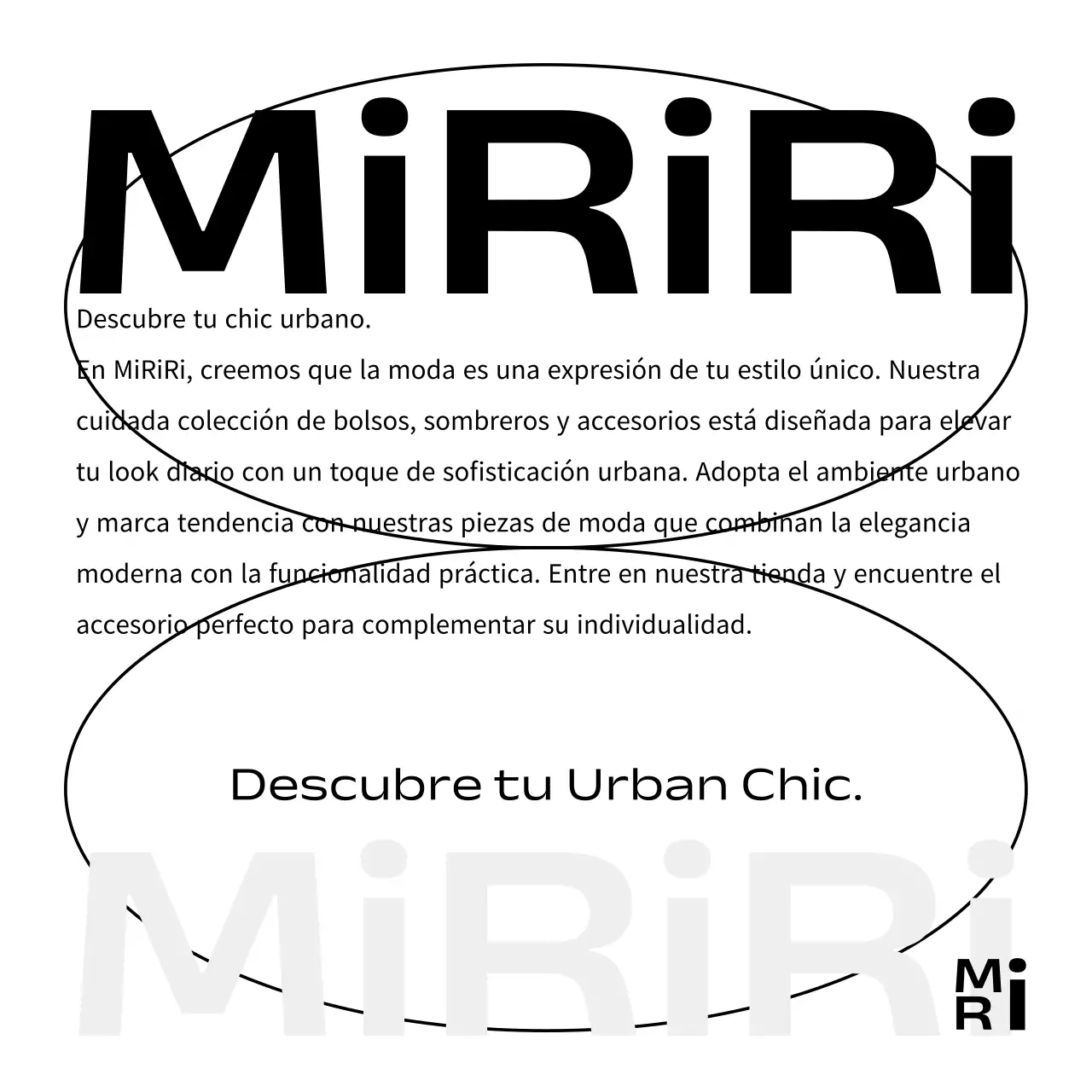 Tarjeta de marca del centro comercial Modern Chic