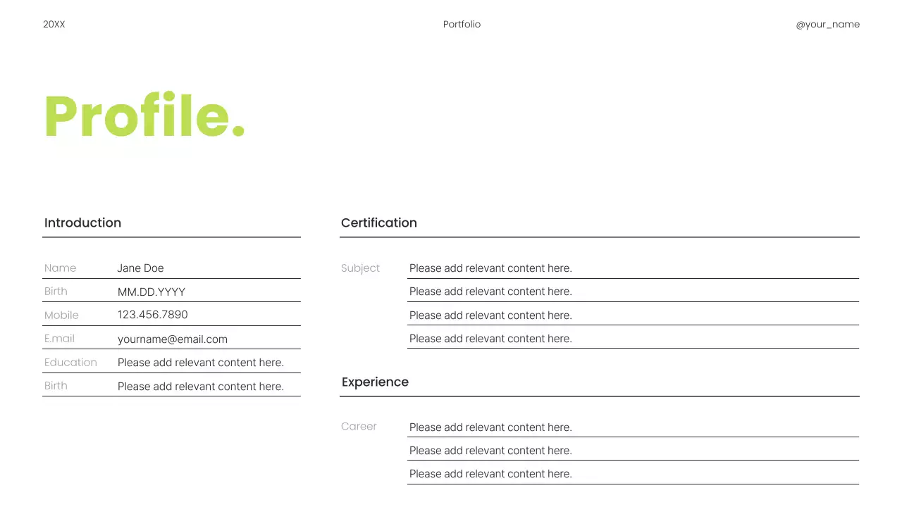 Beige Minimal Portfolio Resume Presentation