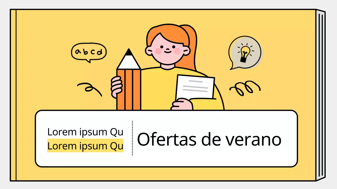 Un sencillo plan de clases para las vacaciones de verano en amarillo y azul