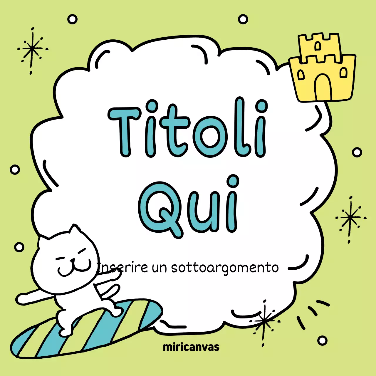 Promuovere gli eventi estivi con il giallo e l'azzurro