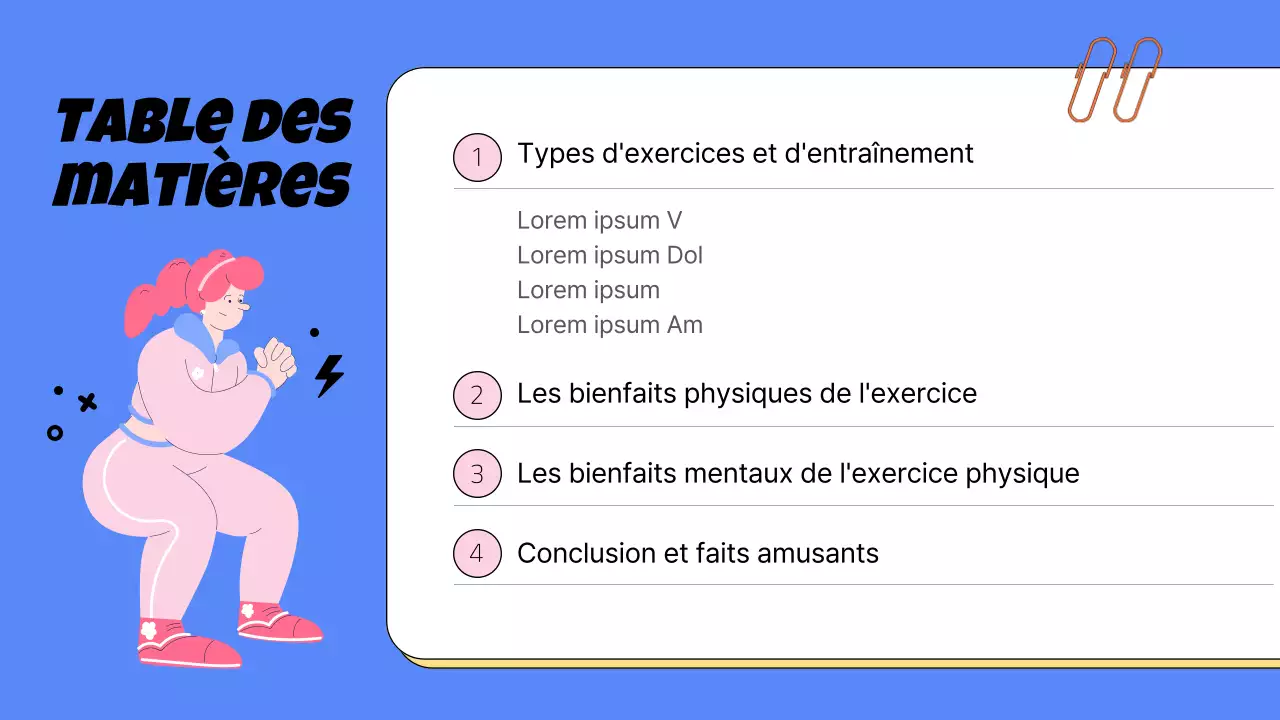 Matériel de sport scolaire bleu et rose très tendance