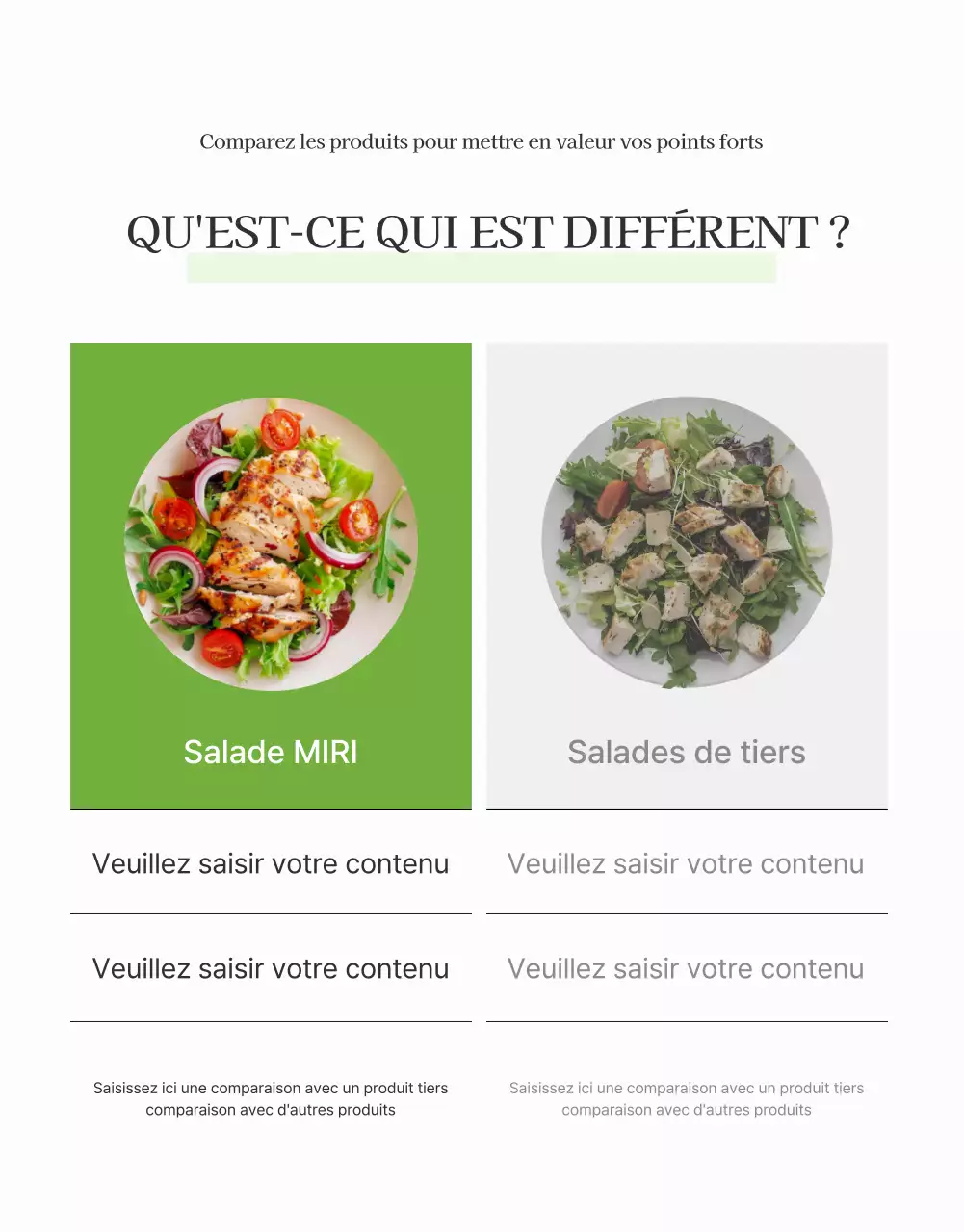 Promouvoir une salade simple avec des haricots blancs et verts