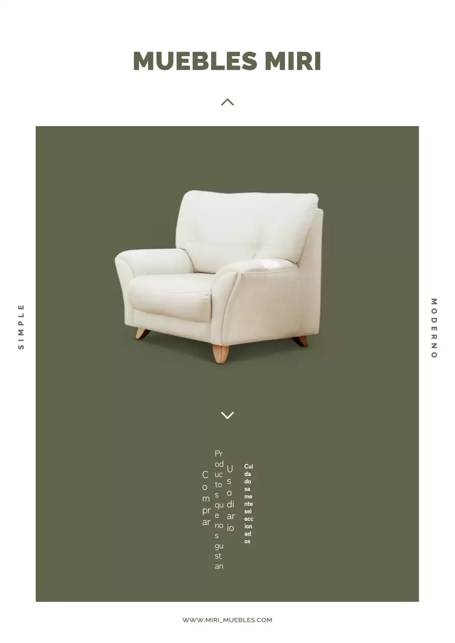 Muebles sencillos de color caqui PR