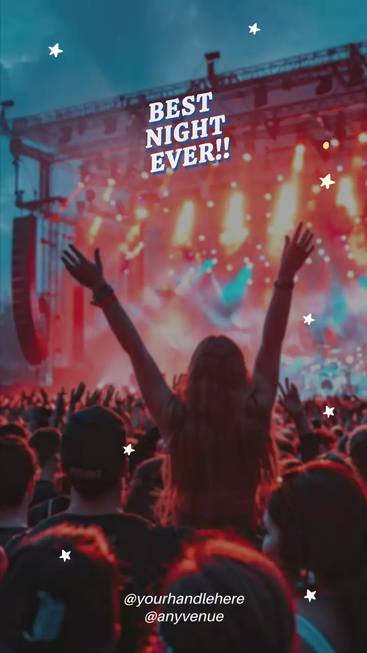 레드트렌디 콘서트 프로모션 인스타그램 포스트